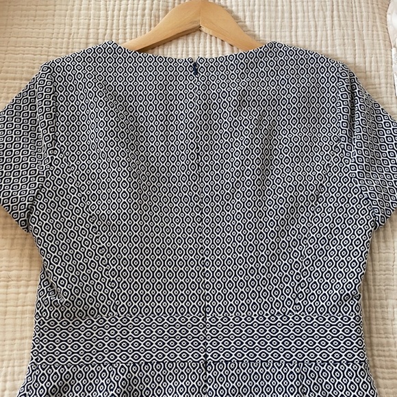 Brooks Brothers Navy Patterned Dress - Picture 5 of 6